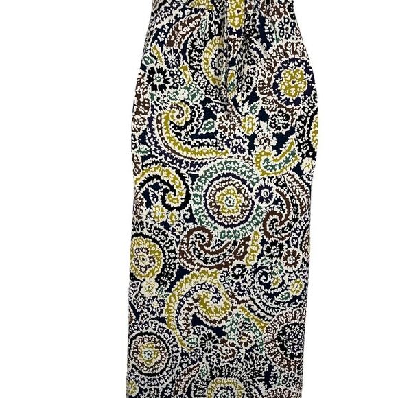 Elle Womens Halter Top Jersey Knit Stretch Knit Maxi Print Dress sz Small S - Picture 13 of 16